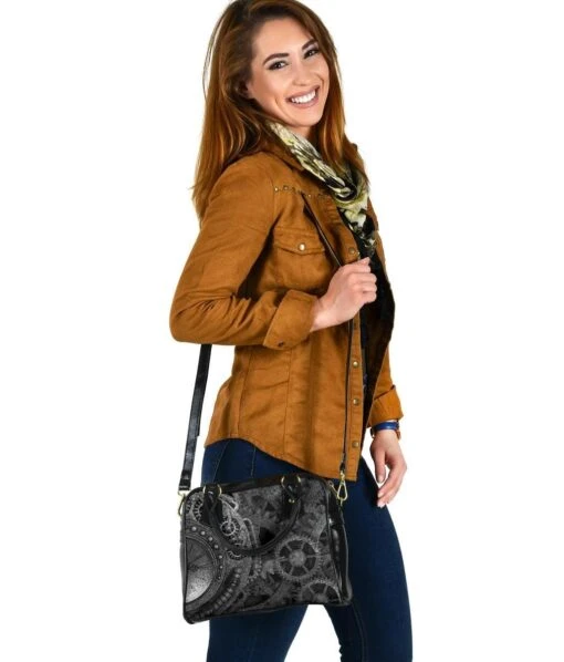 Grey Steampunk Handbag - Image 3