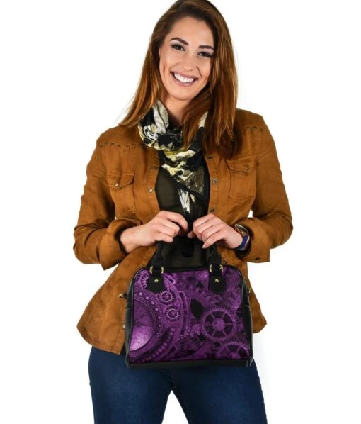 Purple Steampunk Handbag - Image 6