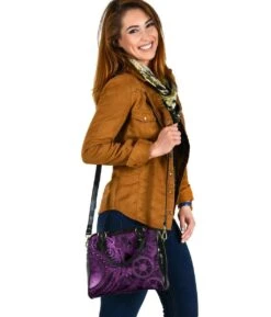Purple Steampunk Handbag -Vintage Veil Clothing Store HB85PurpleGearshandbag4