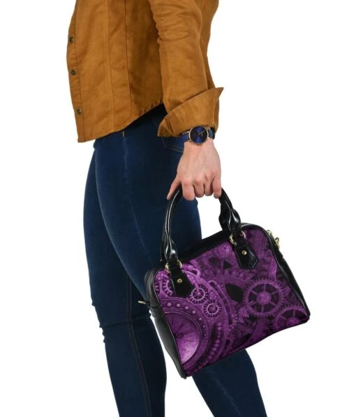 Purple Steampunk Handbag - Image 4