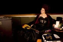 Dark Desire Mesh Corset -Vintage Veil Clothing Store HLY 8077edit2websize