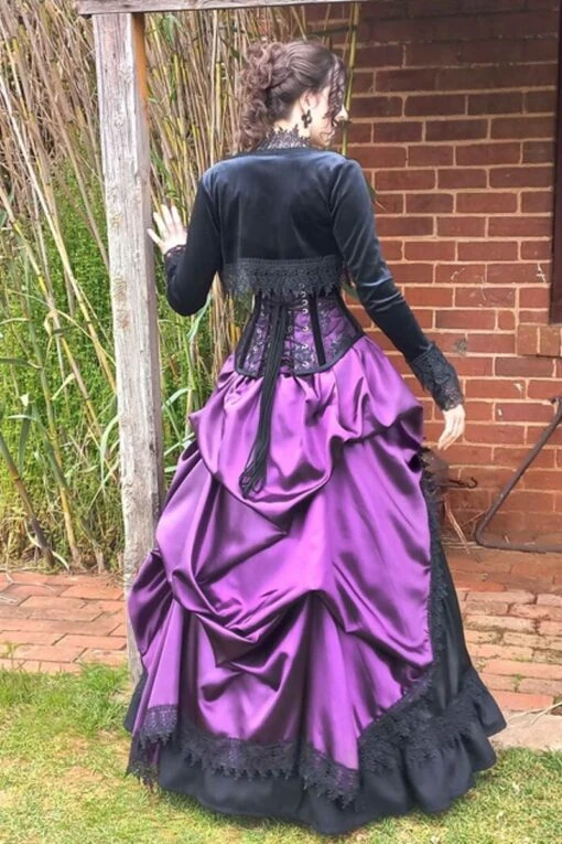 Amethyst Corset Bustle Gown Set - Image 8