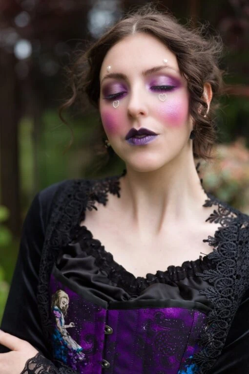 Gothic Alice In Wonderland Victorian Corset Gown - Image 7