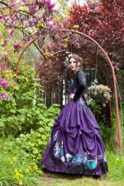 Gothic Alice In Wonderland Victorian Corset Gown -Vintage Veil Clothing Store LinnetGothicAliceinWonderlandVictorianCorsetGown6