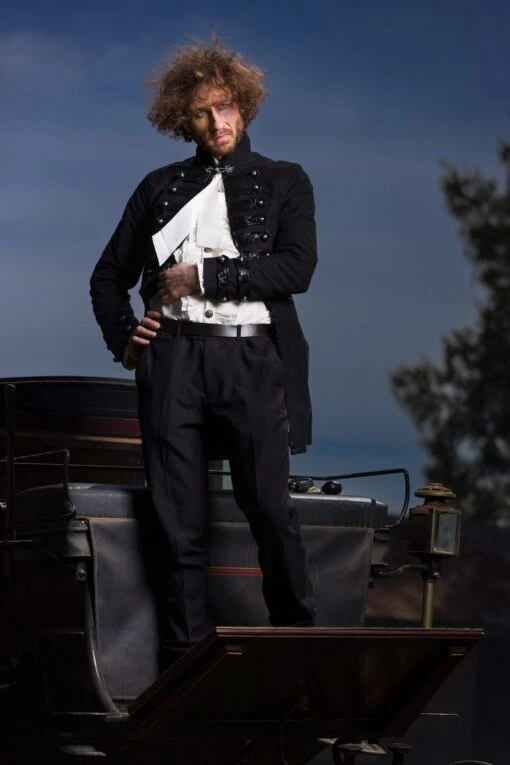 Black Pirate Coat, S & M - Image 8
