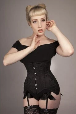 Lola Longline Corset, Custom Sized -Vintage Veil Clothing Store LolaMagdalena2