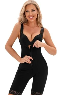 Compression Shape Wear Thigh To Under Bust Shaper, M -Vintage Veil Clothing Store M2009compressionshapewear