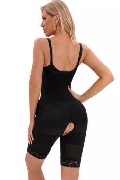 Compression Shape Wear Thigh To Under Bust Shaper, M -Vintage Veil Clothing Store M2009compressionshapewear.back