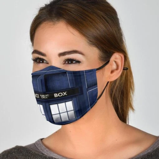 Tardis Dr Who - Eco Washable Face Mask - Image 2