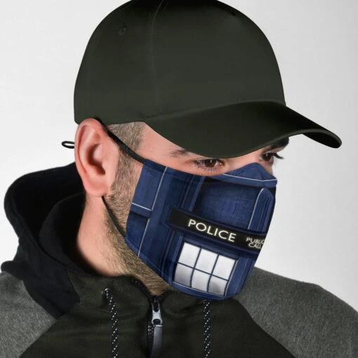 Tardis Dr Who - Eco Washable Face Mask - Image 6
