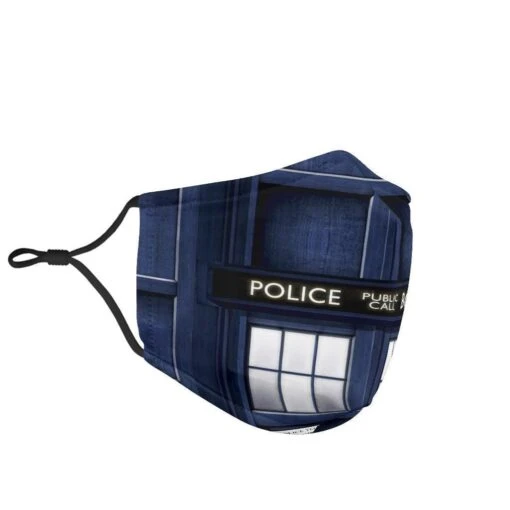 Tardis Dr Who - Eco Washable Face Mask - Image 5