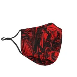 Dance Of Death Red- Women's Eco Reusable Face Mask -Vintage Veil Clothing Store MA766 6f35e797 6994 4f6c aef2 a6de4d829601