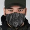 Dance Of Death Grey- Men's Washable Face Mask -Vintage Veil Clothing Store MA78Holbeindanceofdeathgreymensmask