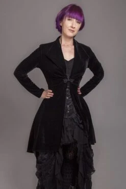 Long Black Rose Bolero, SOLD OUT -Vintage Veil Clothing Store MG 9257 copy