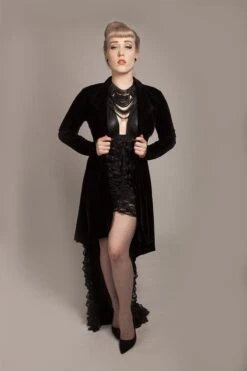 Long Black Rose Bolero, SOLD OUT -Vintage Veil Clothing Store MG 9517 copy