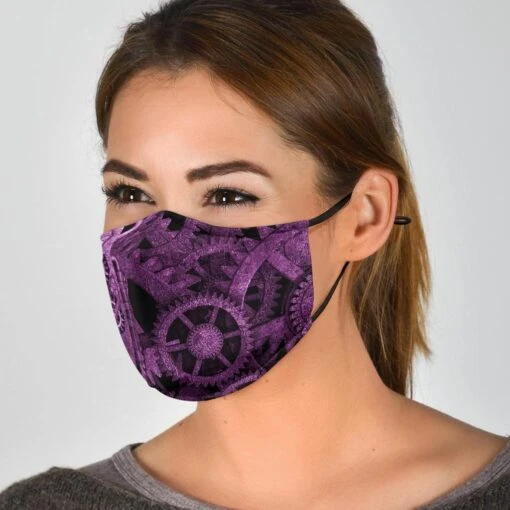 Purple Steampunk - Eco Washable Face Mask - Image 3