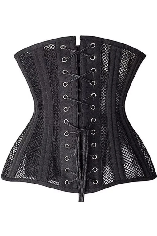 Longline Waist Control Mesh Under Bust Corset - Image 2