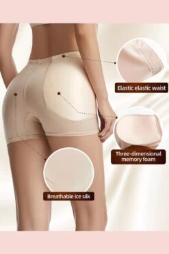 Hip & Booty Enhancing & Stomach Control Shorts, Black -Vintage Veil Clothing Store NZT88185