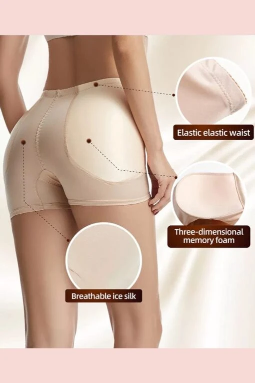 Hip & Booty Enhancing & Stomach Control Shorts, Black - Image 6
