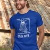 Blue Confused Sci-fi Meme Tee -Vintage Veil Clothing Store OMG R2D2 BLUE MENS MOCKTEE