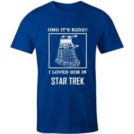 Blue Confused Sci-fi Meme Tee - Image 2