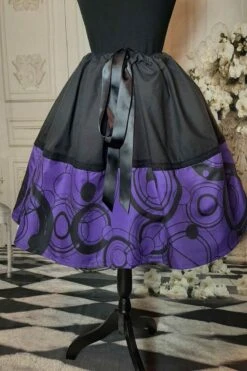 Gothic Purple Gallifrey Mid Length Skirt