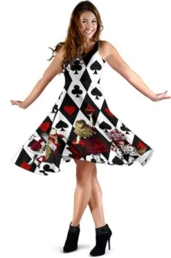 Queen Of Hearts 2 Alice In Wonderland Dress - Alice Dress With Pockets -Vintage Veil Clothing Store QueenofHearts2AliceinWonderlandDress AliceDresswithPockets3