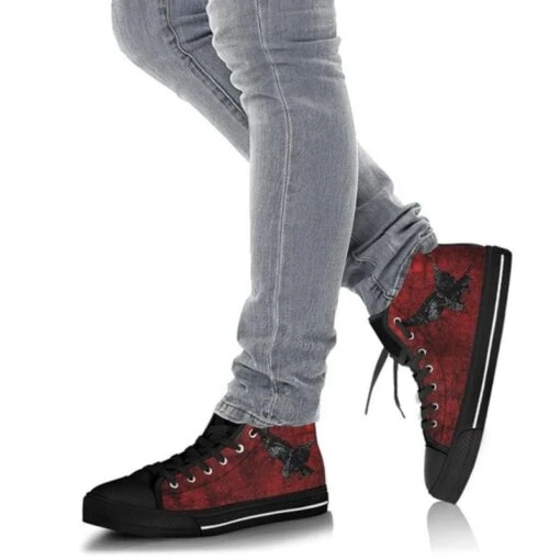 Blood RAVEN Gothic Sneakers, FREE Shipping - Image 2