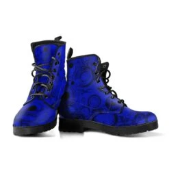 Blue Gallifrey, Men's Vegan Boots, FREE Shipping -Vintage Veil Clothing Store REG562
