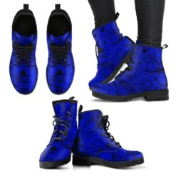 Blue Gallifrey, Vegan Women's Boots, FREE Shipping -Vintage Veil Clothing Store REG563