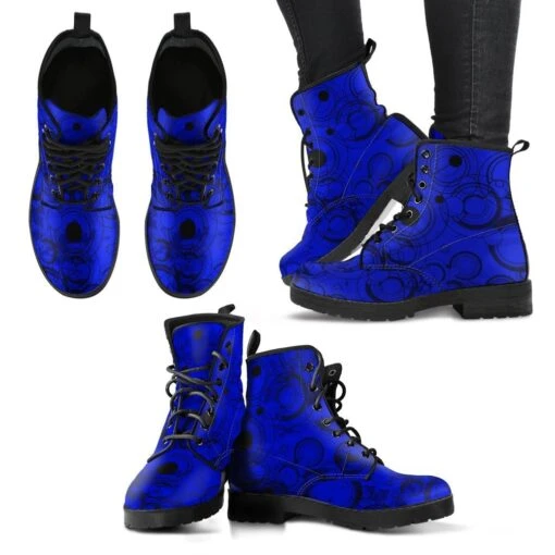 Blue Gallifrey, Vegan Women's Boots, FREE Shipping - Image 6
