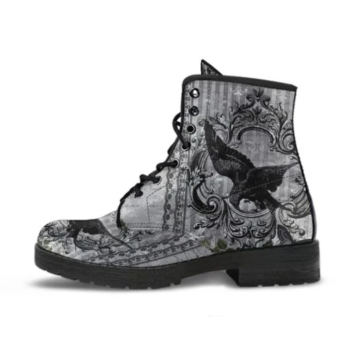 RAVEN Gothic Grey, Vegan Women's Boots, FREE Shipping - Image 3