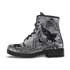 RAVEN Gothic Grey, Vegan Men's Boots, FREE Shipping -Vintage Veil Clothing Store REG581 9d4d7d6f 2e0a 47cd 99de 2054c32cc625