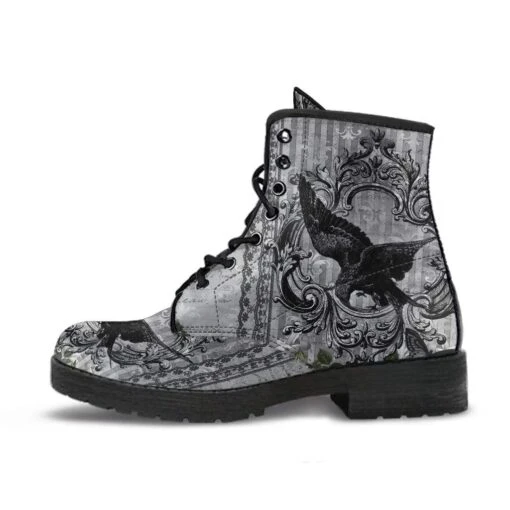 RAVEN Gothic Grey, Vegan Men's Boots, FREE Shipping - Image 3