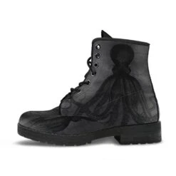 Straight Up Kraken, Men's Vegan Boots, FREE Shipping -Vintage Veil Clothing Store REG62ACTHULLUSTEAMPUNKBOOTS