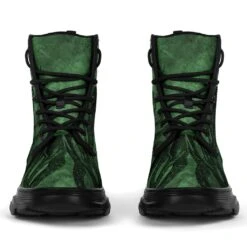 Deep Sea Green Kraken Chunky Boots, FREE Shipping -Vintage Veil Clothing Store REG69KRAKENCHUNKY2