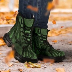 Deep Sea Green Kraken Chunky Boots, FREE Shipping -Vintage Veil Clothing Store REG69KRAKENCHUNKY4
