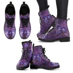 Mystery Roses Vegan Women's Boots, FREE Shipping -Vintage Veil Clothing Store REG713