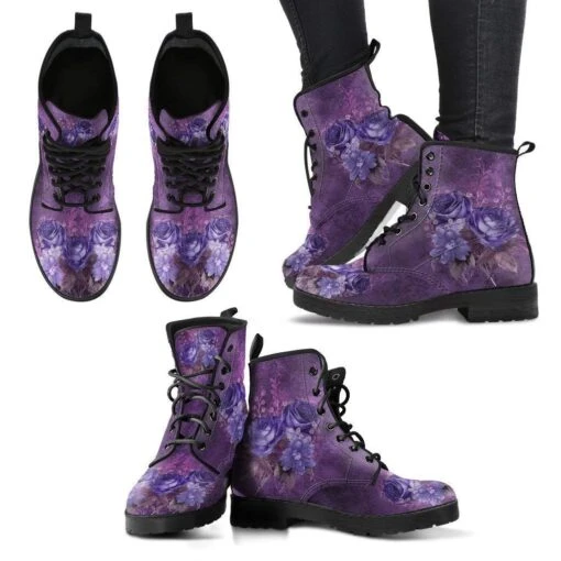 Mystery Roses Vegan Women's Boots, FREE Shipping - Image 4
