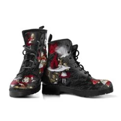Alice In Wonderland Gothic Lace, Men's Vegan Boots, FREE Shipping -Vintage Veil Clothing Store REG80BAIWGOTHIC2 6e212bc0 0850 43d3 80c1 0d128e518c23