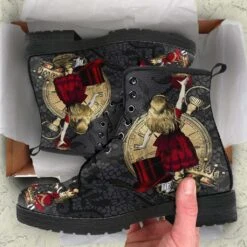 Alice In Wonderland Gothic Lace, Men's Vegan Boots, FREE Shipping -Vintage Veil Clothing Store REG80BAIWGOTHIC4 e9e6f1ad 2cb6 40e5 a797 a74e8380f46f