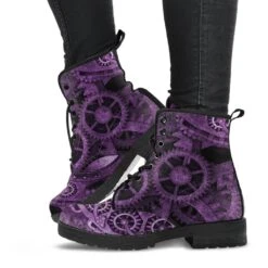 Purple Steampunk Vegan Women's Boots, FREE Shipping -Vintage Veil Clothing Store REG85SteampunkGearspurple1 8a500730 6196 4540 9fef 7c67e64d9129