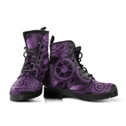 Purple Steampunk Vegan Women's Boots, FREE Shipping -Vintage Veil Clothing Store REG85SteampunkGearspurple2 1dd64aaa 2f19 4b0c a041 c722eda5ae5b