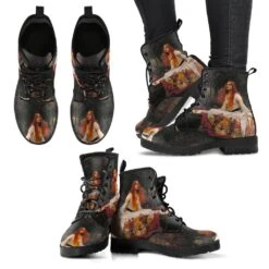 Lady Of Shalott, Vegan Women's Boots, FREE Shipping -Vintage Veil Clothing Store REG91LADYOFSHALOTT3