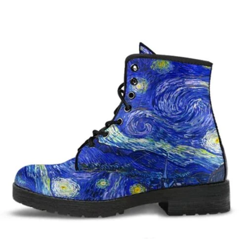 Starry Night Van Gogh Women's Boots, FREE Shipping - Image 2
