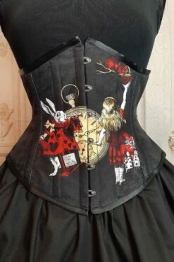 Red Gold Alice In Wonderland Corset