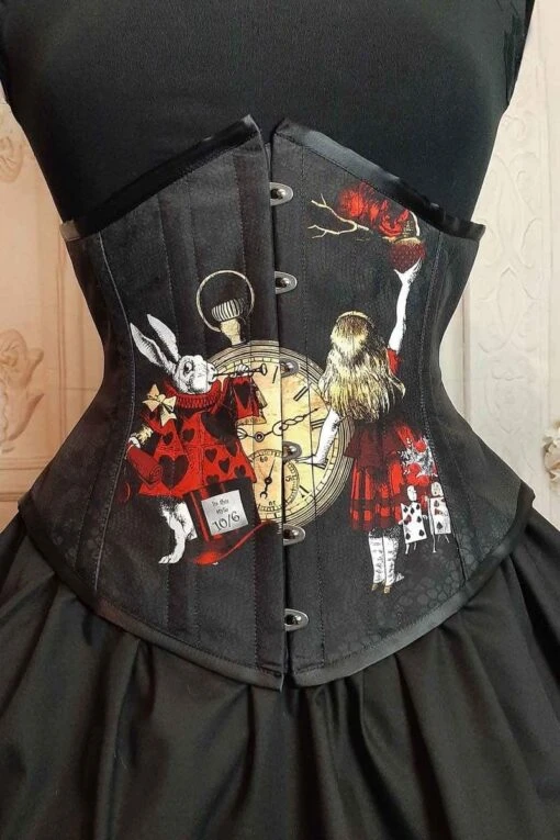 Red Gold Alice In Wonderland Corset