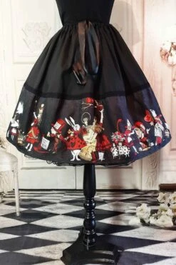 Red Gold Alice In Wonderland Skirt + Corset Set -Vintage Veil Clothing Store RedGoldAliceskirt2800x1200 166cb2d7 bcd2 4226 916e fbb59b581bfb