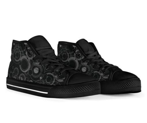 Black Gallifrey Men's Hi Tops, FREE Shipping - Image 4