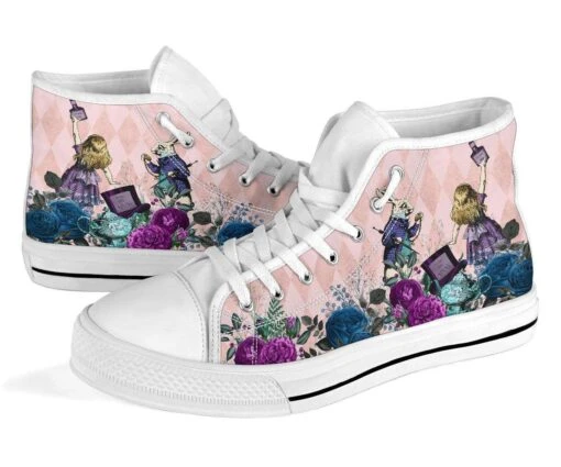 Sweet Alice In Wonderland Hi Tops, FREE Shipping - Image 6